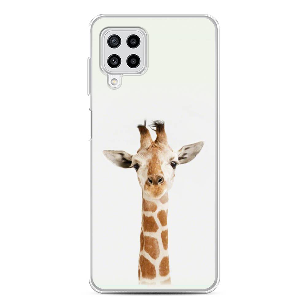 

Чехол на Samsung Galaxy A22/M22/M32 "Любопытный жираф", Бежевый;коричневый, 2103450-1