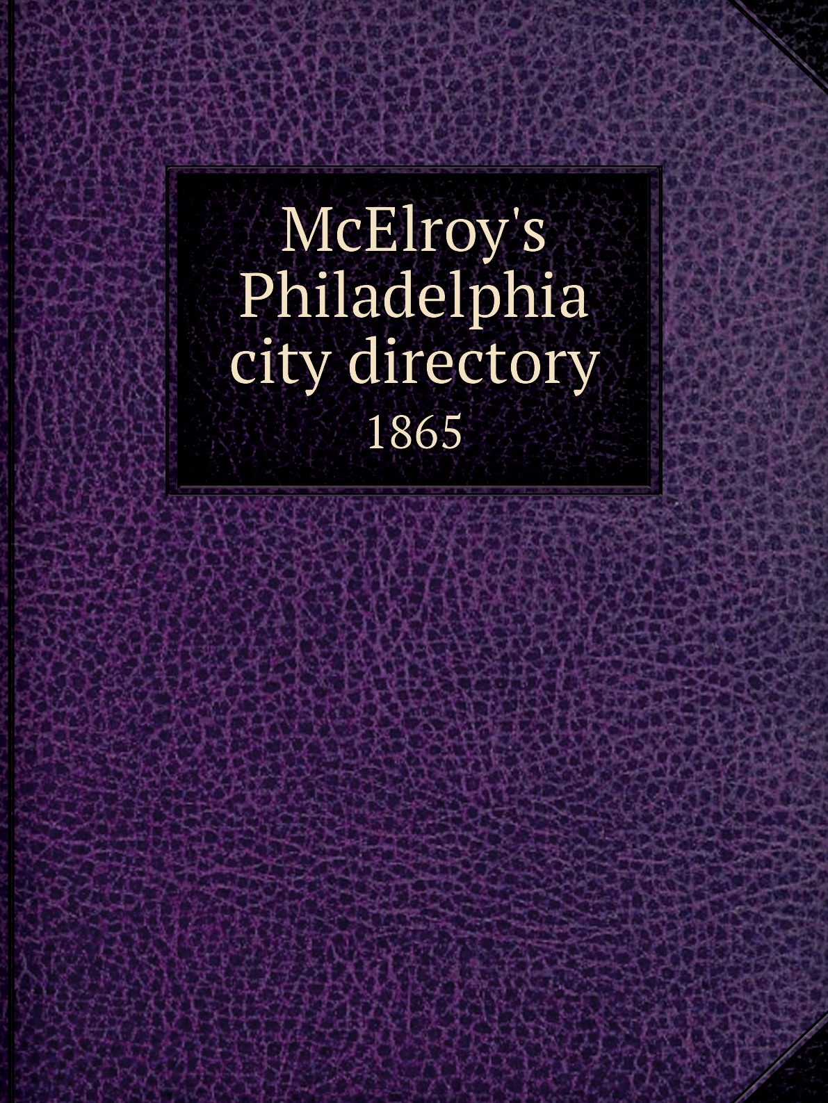 

McElroy's Philadelphia city directory