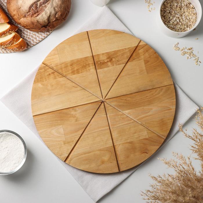 Доляна с потайными ручками, Итальяно, d 40 см, толщина 1,8 см, береза