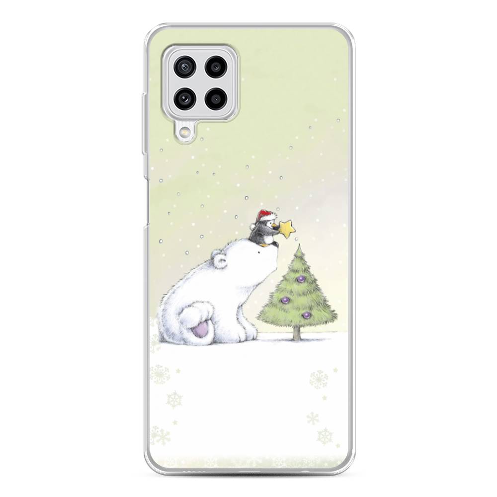 

Чехол на Samsung Galaxy A22/M22/M32 "Украшение елки", Белый;бежевый, 2103450-5
