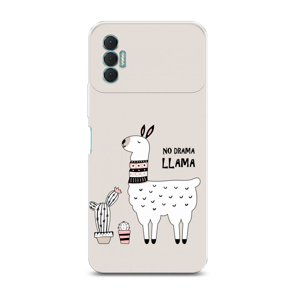 

Чехол Awog на Tecno Spark 8P "No drama LLama", Разноцветный, 301450-2