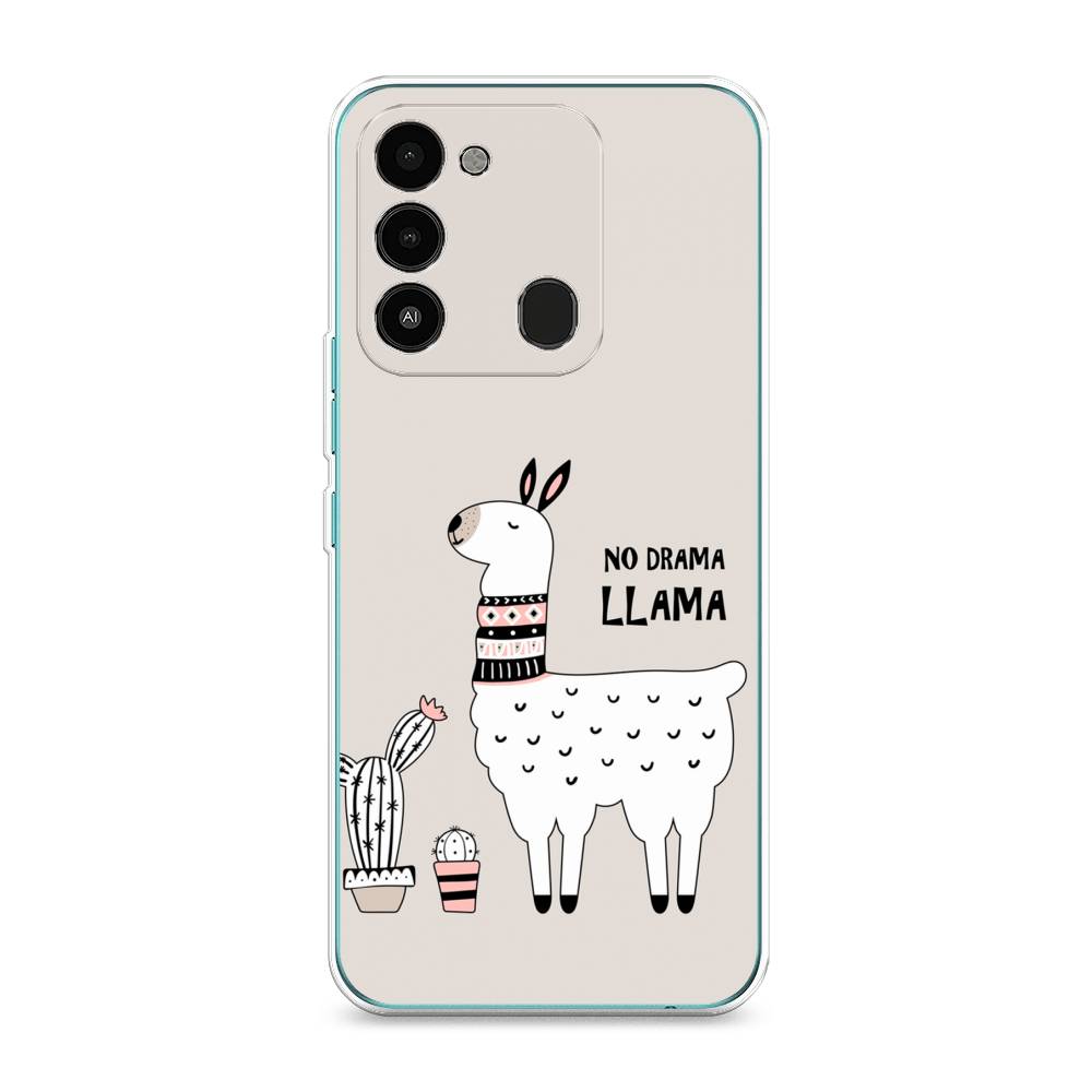 

Чехол Awog на Tecno Spark Go 2022/8С/9 "No drama LLama", Разноцветный, 301250-2