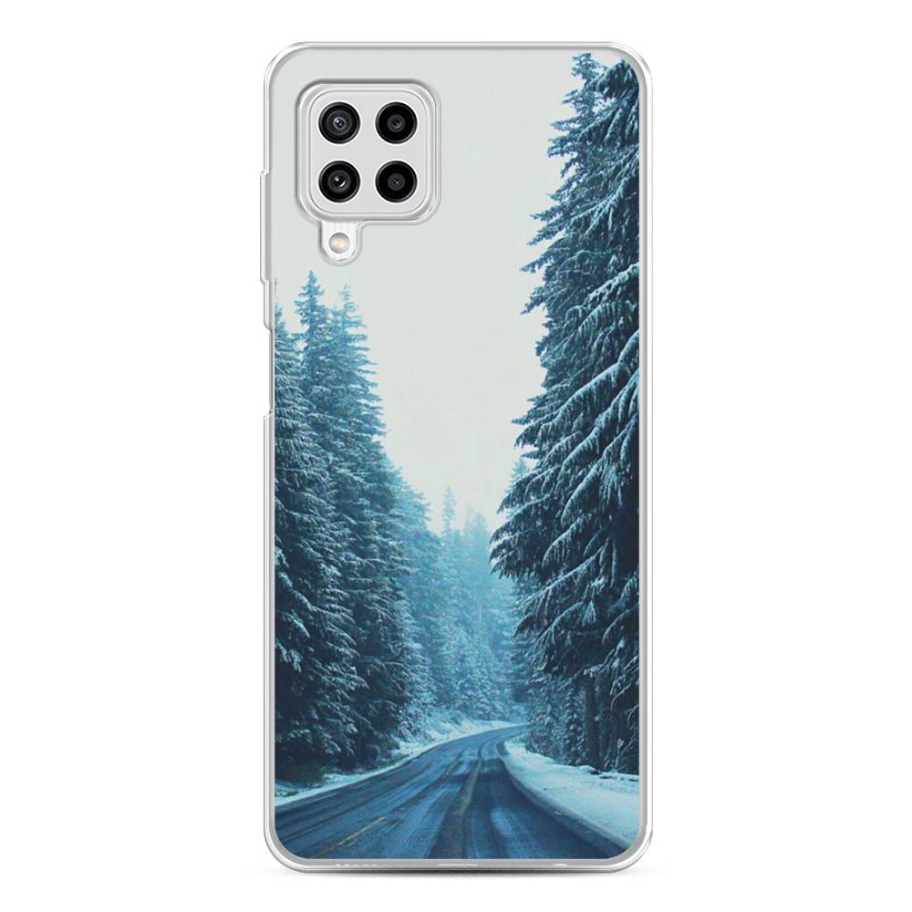 

Чехол на Samsung Galaxy A22/M22/M32 "Зима 9", Бежевый;голубой;черный, 2103450-2