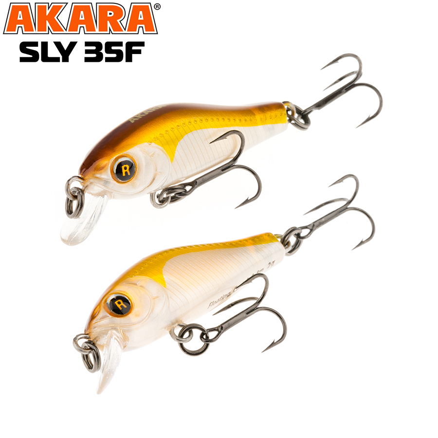 

Воблер Akara Sly 35F 2,0 гр 1/14 oz 1,4 in A76, Разноцветный, Sly