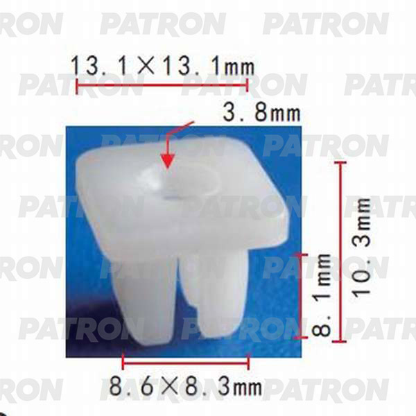 

Фиксатор Пластиковый Зажимной (Серый) Toyota, Lexus PATRON арт.P370347