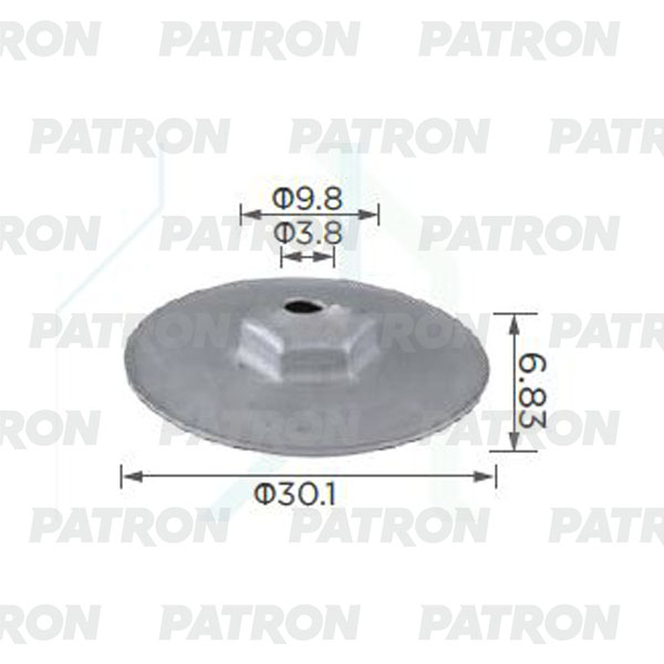 

Шайба Металлическая Bmw Шайба Самонарезающего Болта PATRON арт.P372432