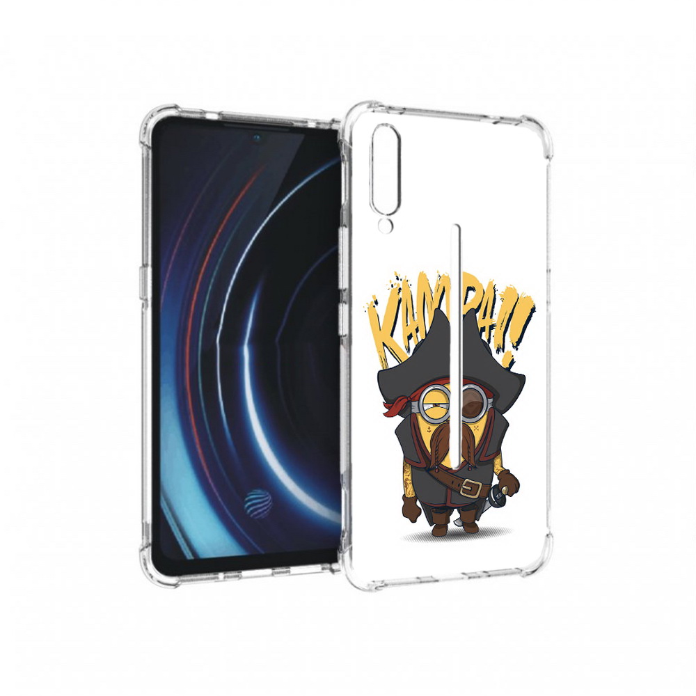 

Чехол MyPads Tocco для Vivo iQOO миньон пират (PT226955.389.476), Прозрачный, Tocco