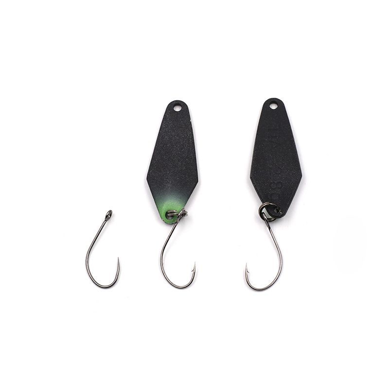 

Блесна для рыбалки форелевая колебалка Namazu Pro TiA Costola, вес 2,2 г, цвет 109, Зеленый;черный, Pro TiA Costola