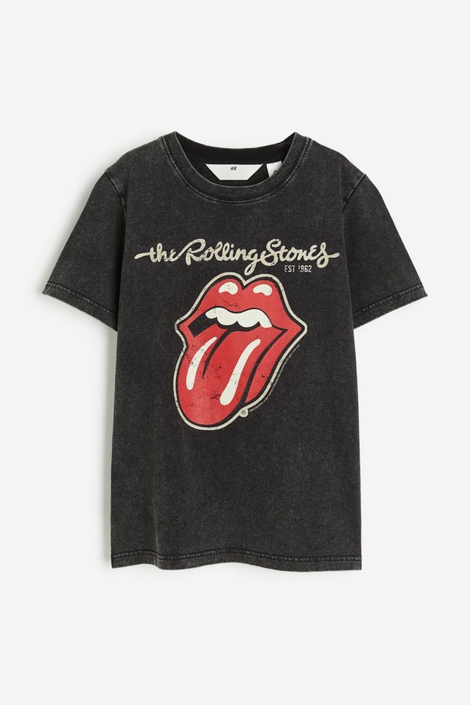 

Футболка детская H&M 1216366, Вымытый черный, The Rolling Stones, 158, 1216366