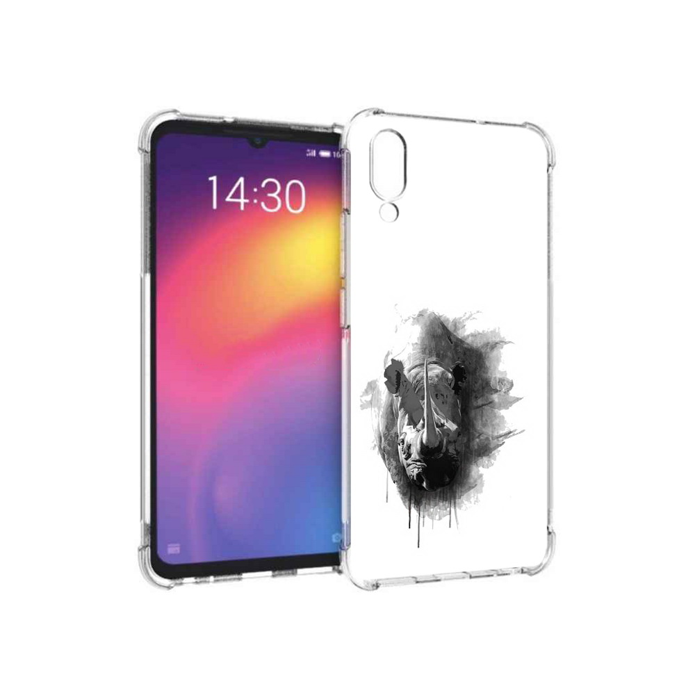 

Чехол MyPads Tocco для Meizu Note 9 носорог (PT134513.88.523), Прозрачный, Tocco