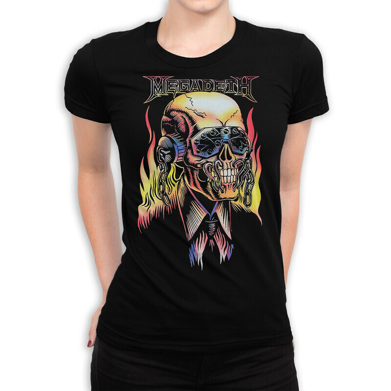 

Футболка женская Dream Shirts Megadeth 10006231 черная XL, Megadeth 10006231