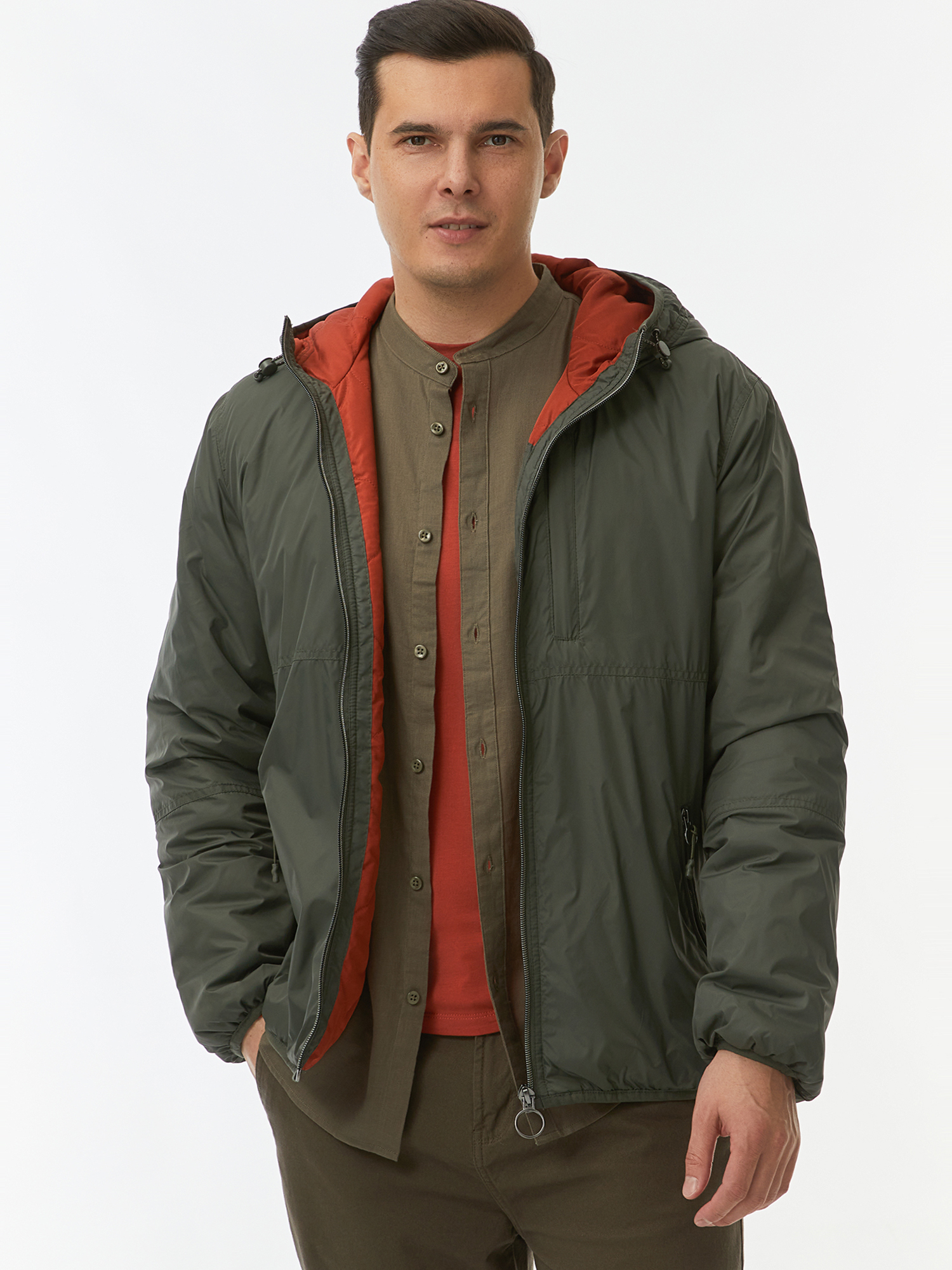 

Куртка мужская oodji 1L512022M зеленая M, Зеленый, 1L512022M