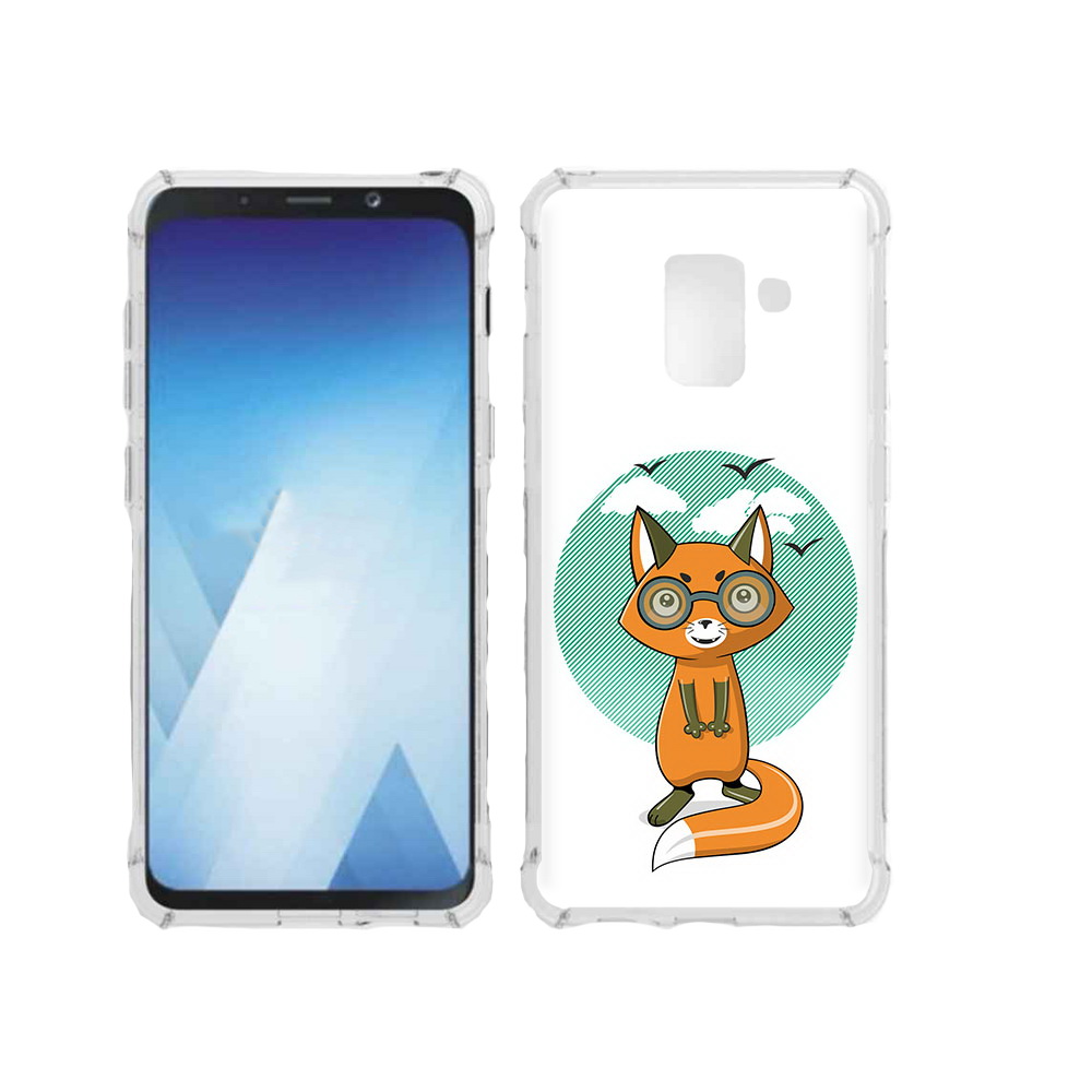 

Чехол MyPads Tocco для Samsung Galaxy A5 (2018) задумчивая лиса (PT95317.573.348), Прозрачный, Tocco