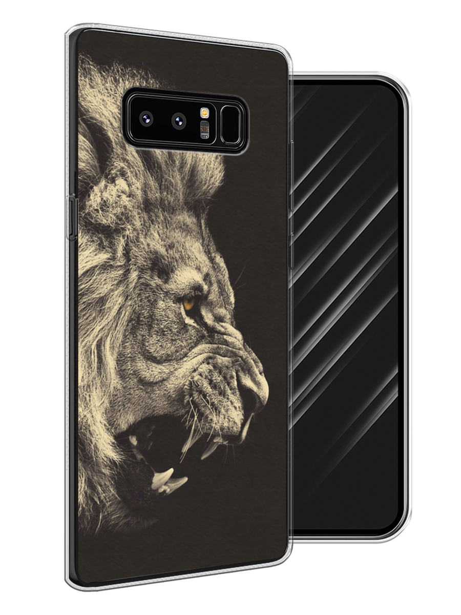 

Чехол Awog на Samsung Galaxy Note 8 "Львиный рык 2", Бежевый;черный, 25250-1