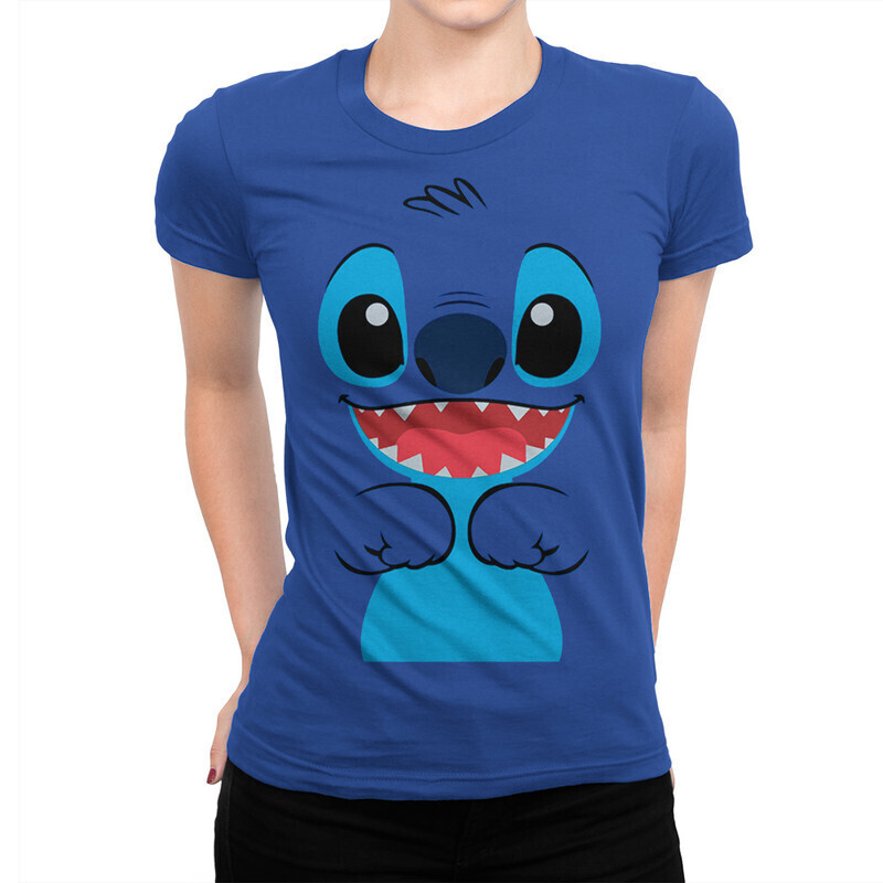 

Футболка женская Dream Shirts Стич 10006251 синяя M, Стич 10006251