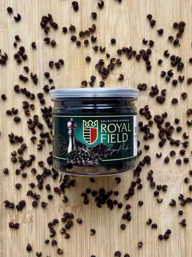 Перец черный Royal Field BLACK PEPPERCORNS горошком, 80 г