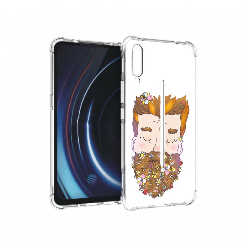 

Чехол MyPads Tocco для Vivo iQOO мужчина с цветами в бороде (PT226955.389.489), Прозрачный, Tocco