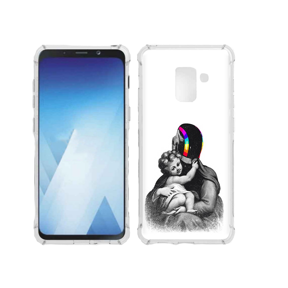 

Чехол MyPads Tocco для Samsung Galaxy A5 (2018) защитник в шлеме (PT95317.573.350), Прозрачный, Tocco