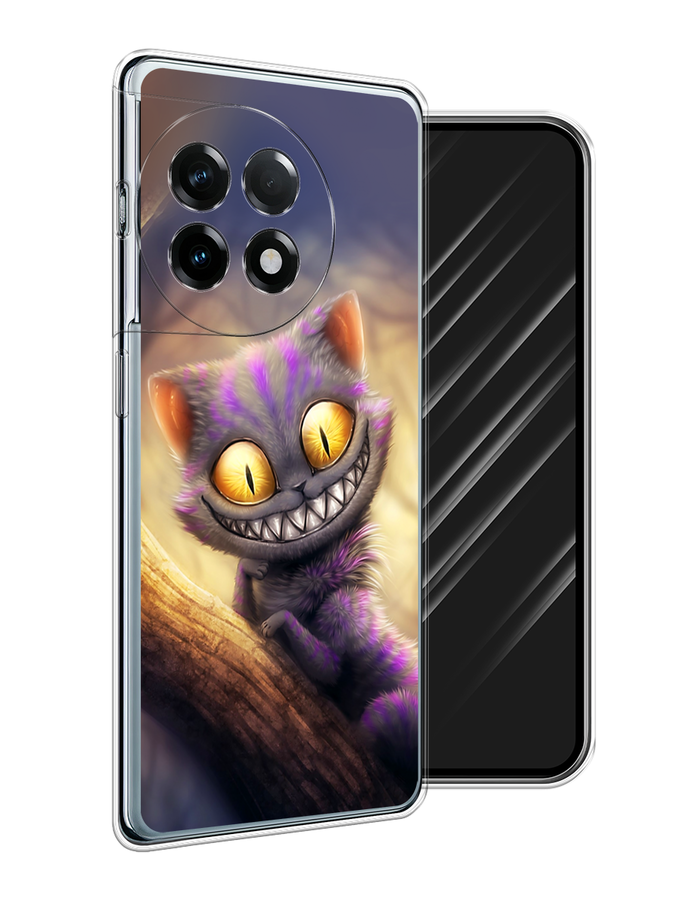 

Чехол Awog на OnePlus 11R/Ace 2 "Cheshire Cat", Фиолетовый;желтый, 154250-1