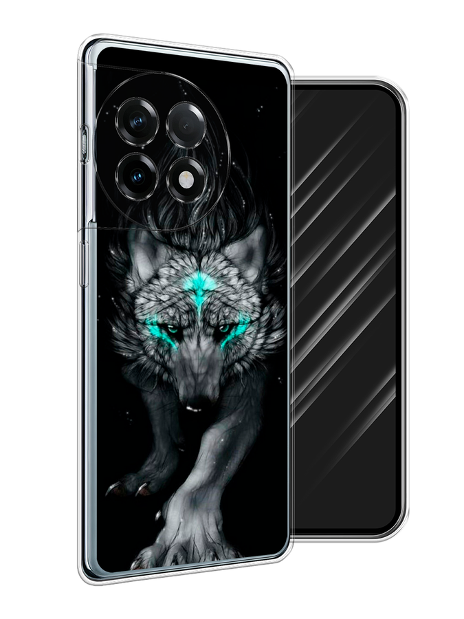 

Чехол Awog на OnePlus 11R/Ace 2 "Волшебный волк", Черный;серый, 154250-1