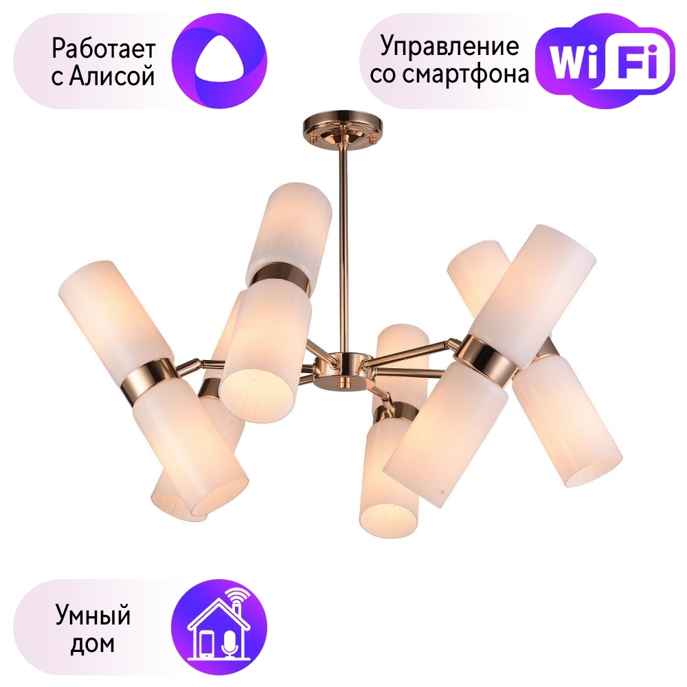 

Люстра на штанге F-Promo Rollo с поддержкой Алиса 2617-12P-A