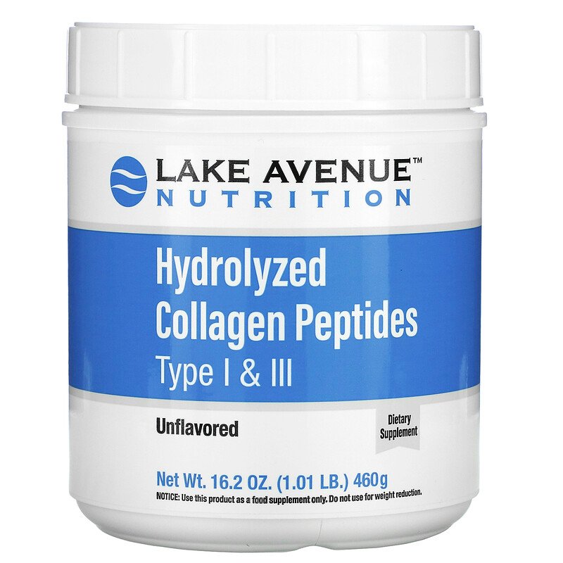 

Lake Avenue Nutrition Hydrolyzed Collagen Peptides Type I & III 460 г