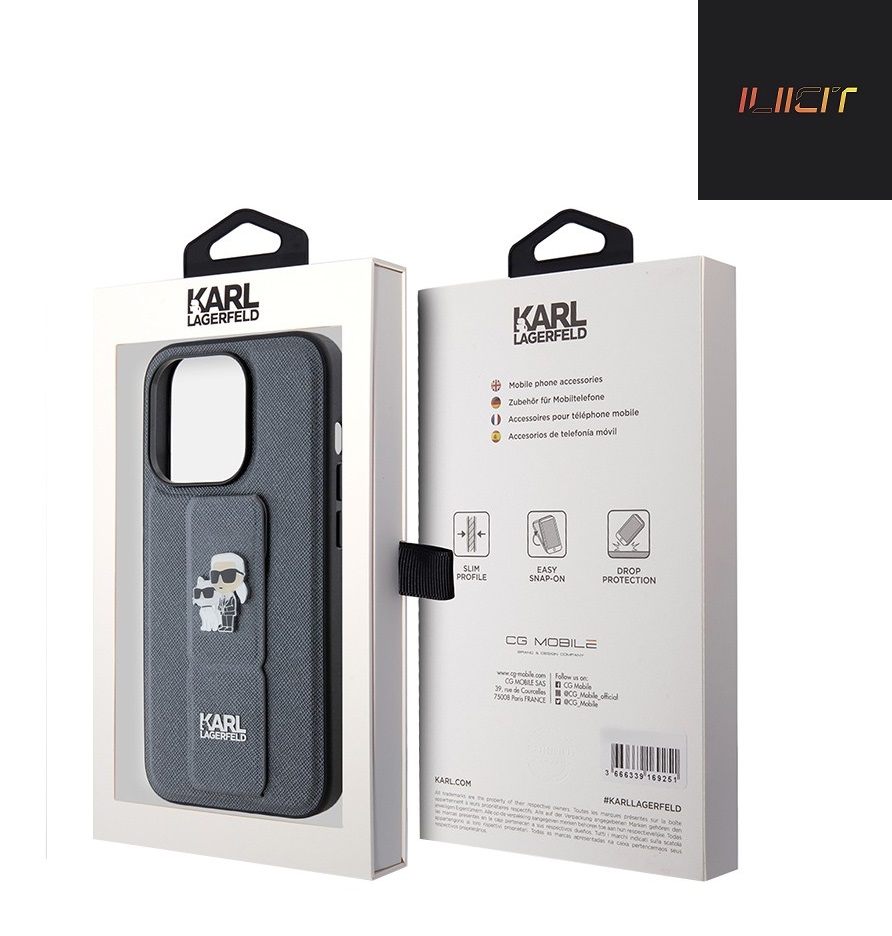 

Чехол iPhone 15 Plus KARL LAGERFELD GSAKCP, серый (IS788461)