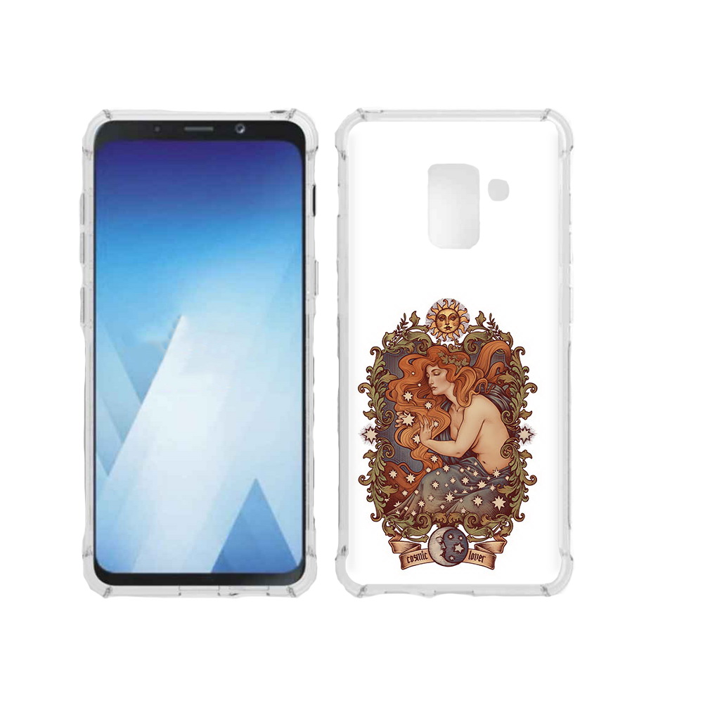 Чехол MyPads Tocco для Samsung Galaxy A5 (2018) звездная девушка абстракция