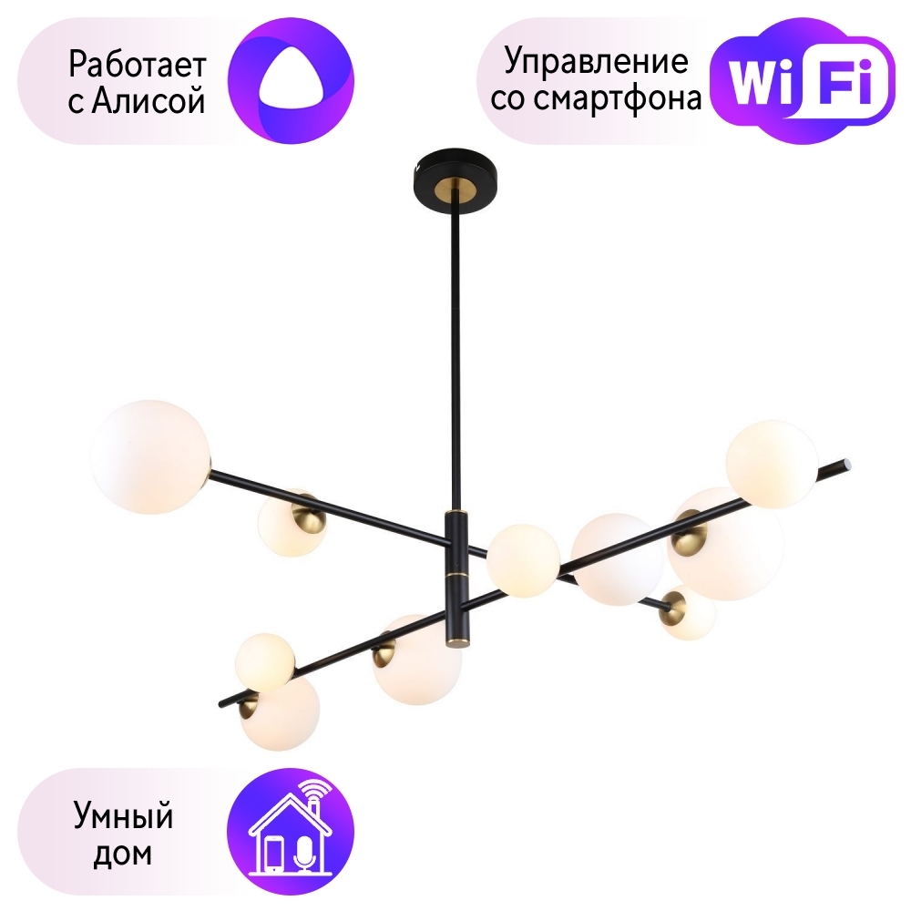 

Люстра на штанге F-Promo Vials с поддержкой Алиса 3090-10P-A