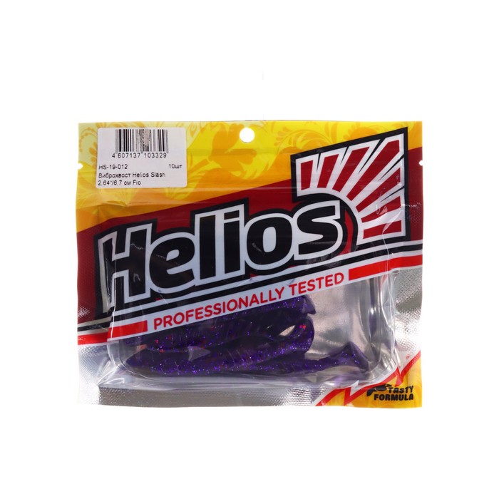 

Виброхвост Helios Slash Fio, 6.7 см, 10 шт. (HS-19-012), Фиолетовый, Slash