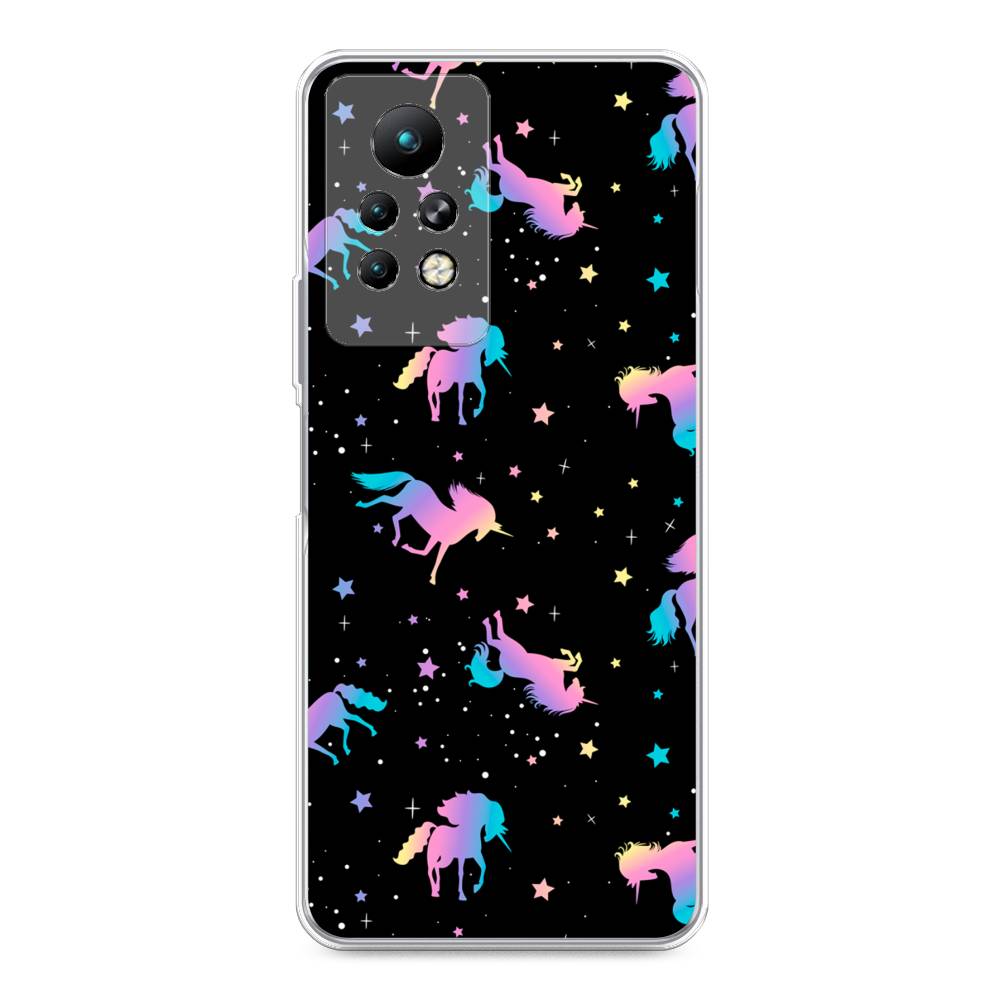 

Чехол для Infinix Note 11 Pro "Единороги градиент", Черный;розовый;голубой, 3100550-1