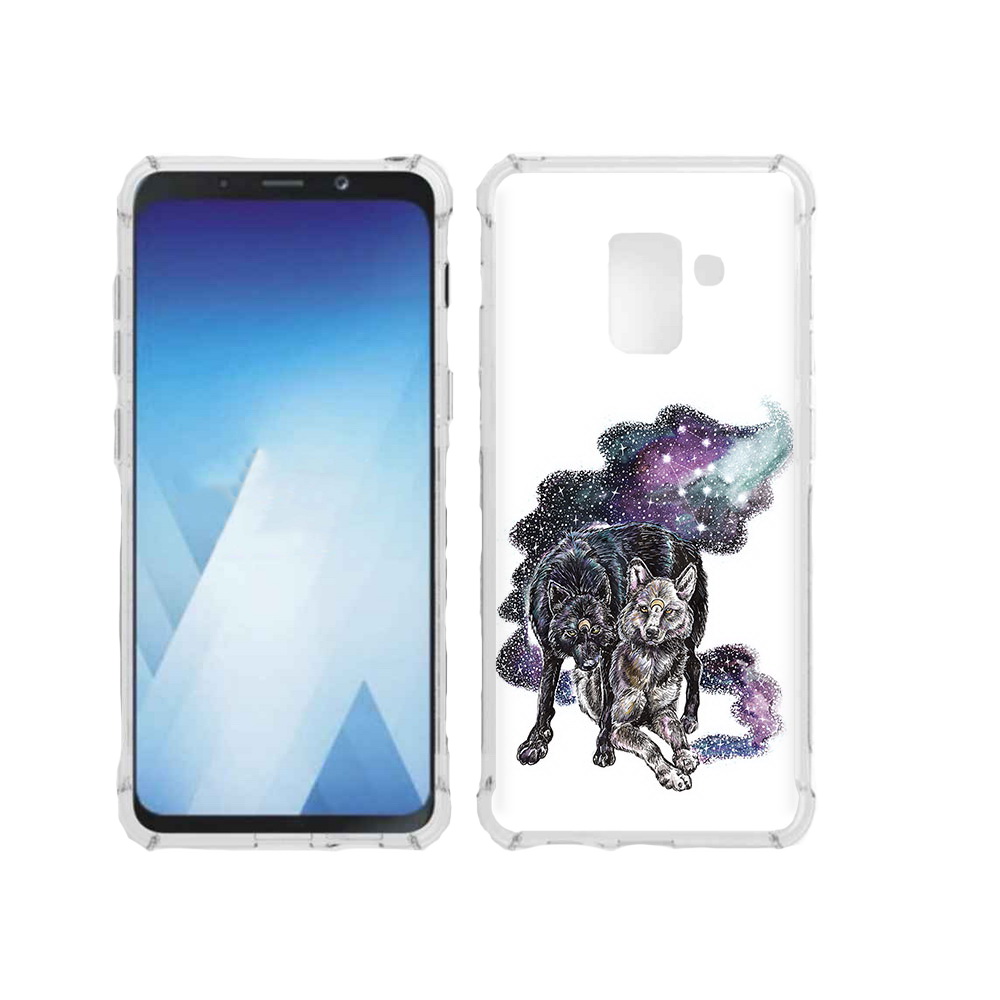 

Чехол MyPads Tocco для Samsung Galaxy A5 (2018) звездные волки (PT95317.573.352), Прозрачный, Tocco