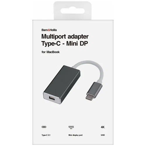 

Адаптер Barn&Hollis УТ000022786, Type-C - miniDP серый
