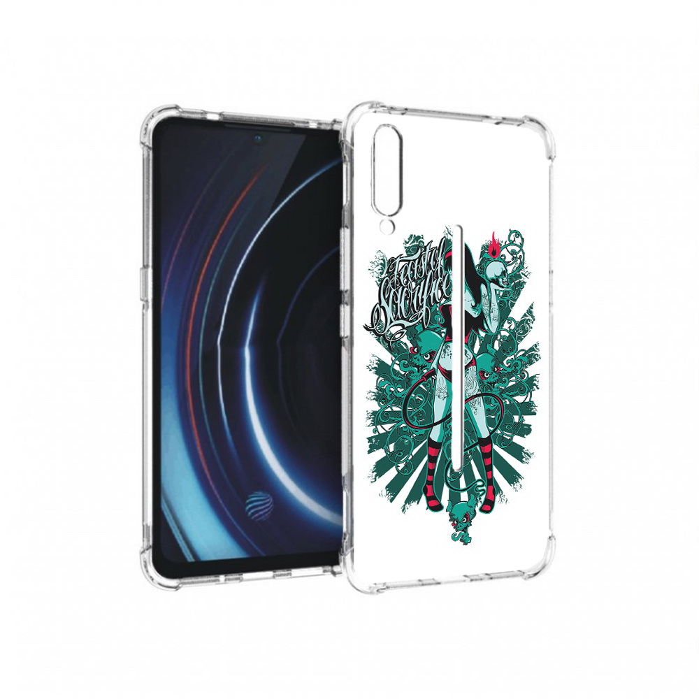 

Чехол MyPads Tocco для Vivo iQOO нарисованная девушка в татуировках (PT226955.389.499), Прозрачный, Tocco