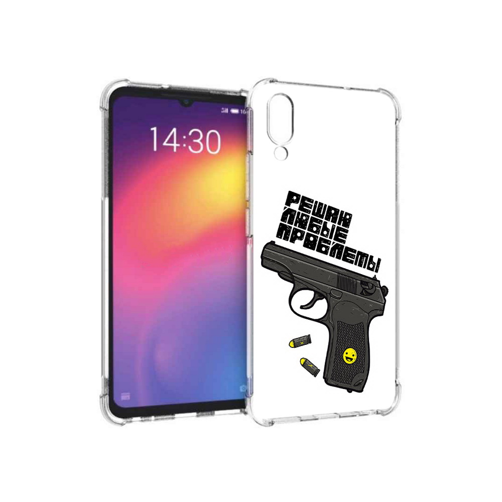 

Чехол MyPads Tocco для Meizu Note 9 пистолет против проблем (PT134513.88.542), Прозрачный, Tocco