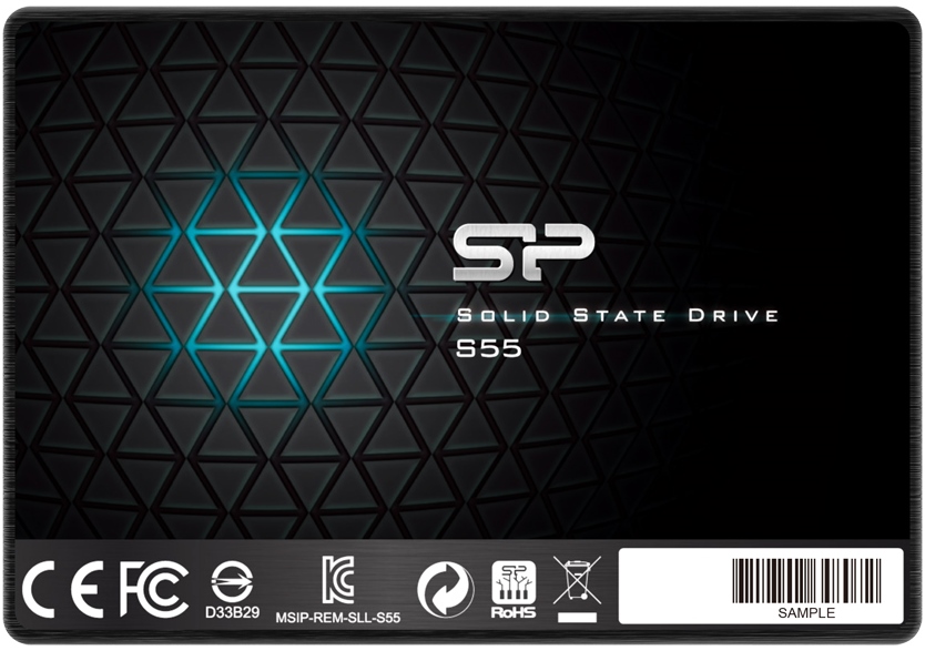 

SSD накопитель Silicon Power Slim S55 2.5" 240 ГБ (SP240GBSS3S55S25TR), Slim S55