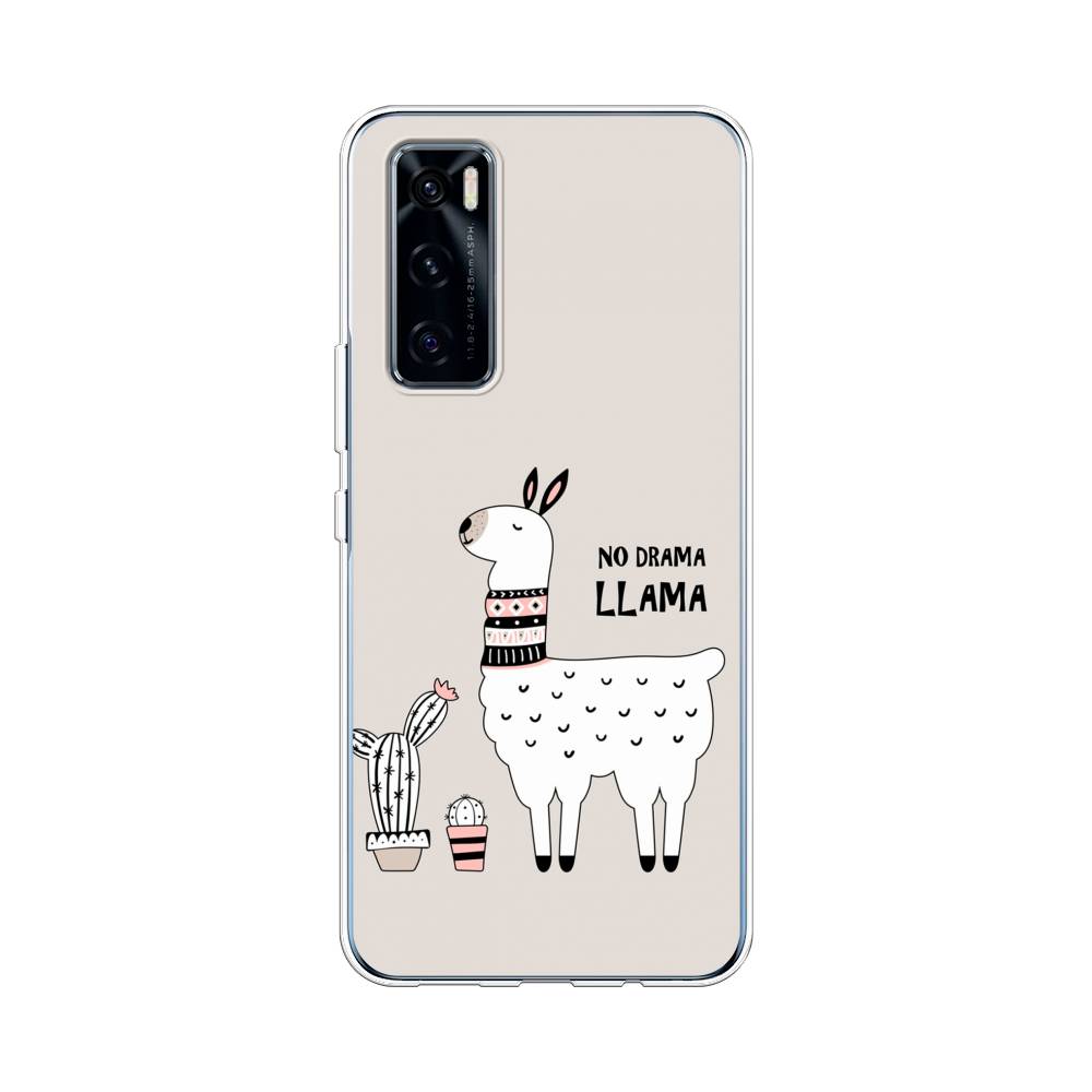 

Чехол Awog на Vivo V20 SE "No drama LLama", Разноцветный, 263550-2