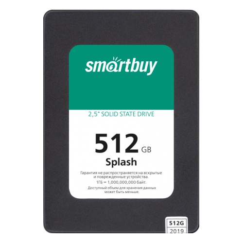 фото Ssd диск smartbuy splash 2019 512гб (sbssd-512gt-mx902-25s3)