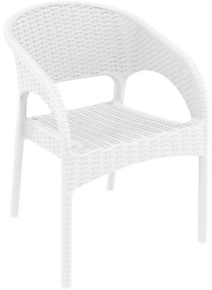 Кресло пластиковое плетеное ReeHouse Panama Белый