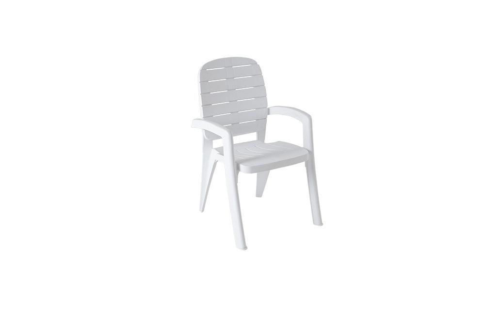 фото Кресло пластиковое элластик-пласт прованс белый мебельторг