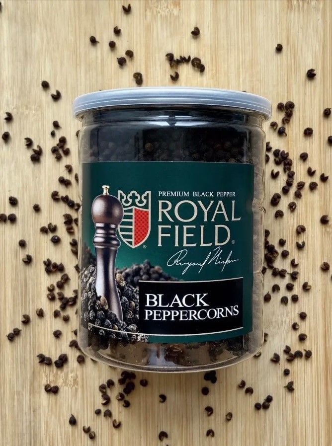 Перец черный Royal Field BLACK PEPPERCORNS горошком, 400 г