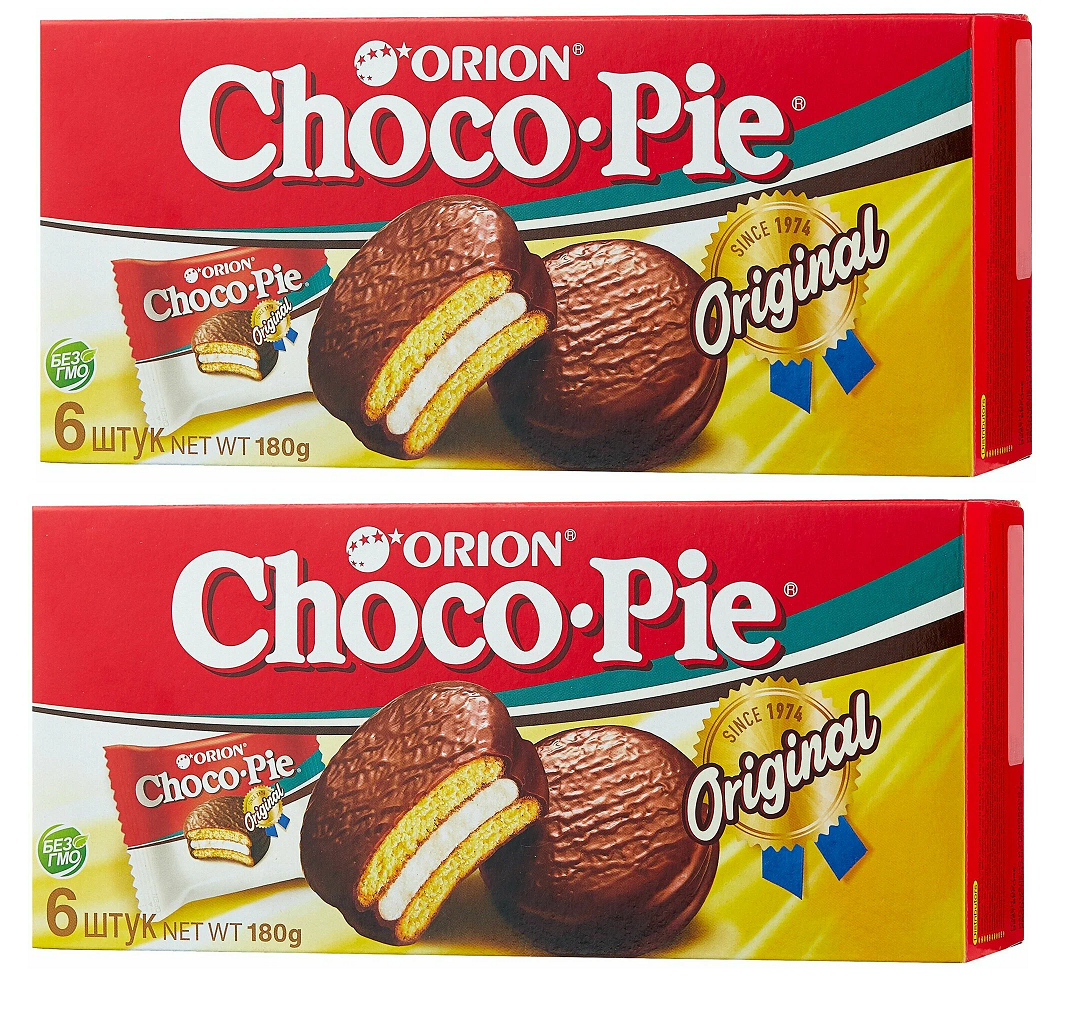 Печенье, Choco Pie классическое, 180 г х 2 шт