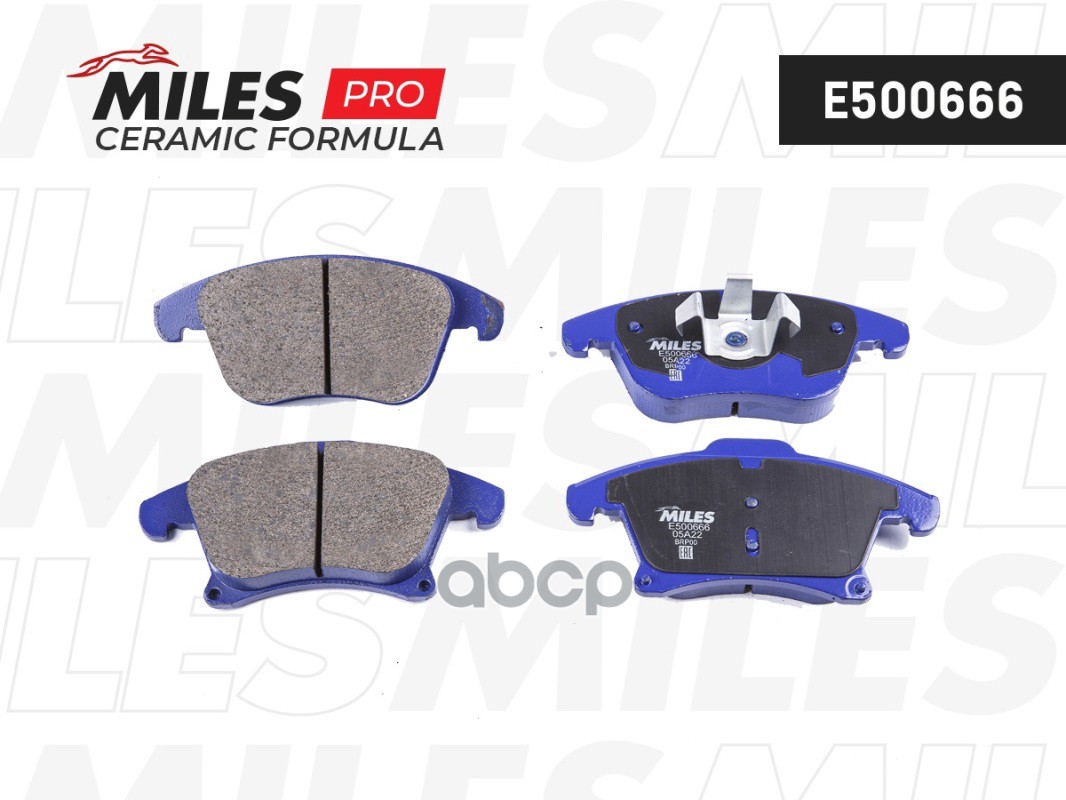 

Тормозные колодки Miles передние E500666, E500666