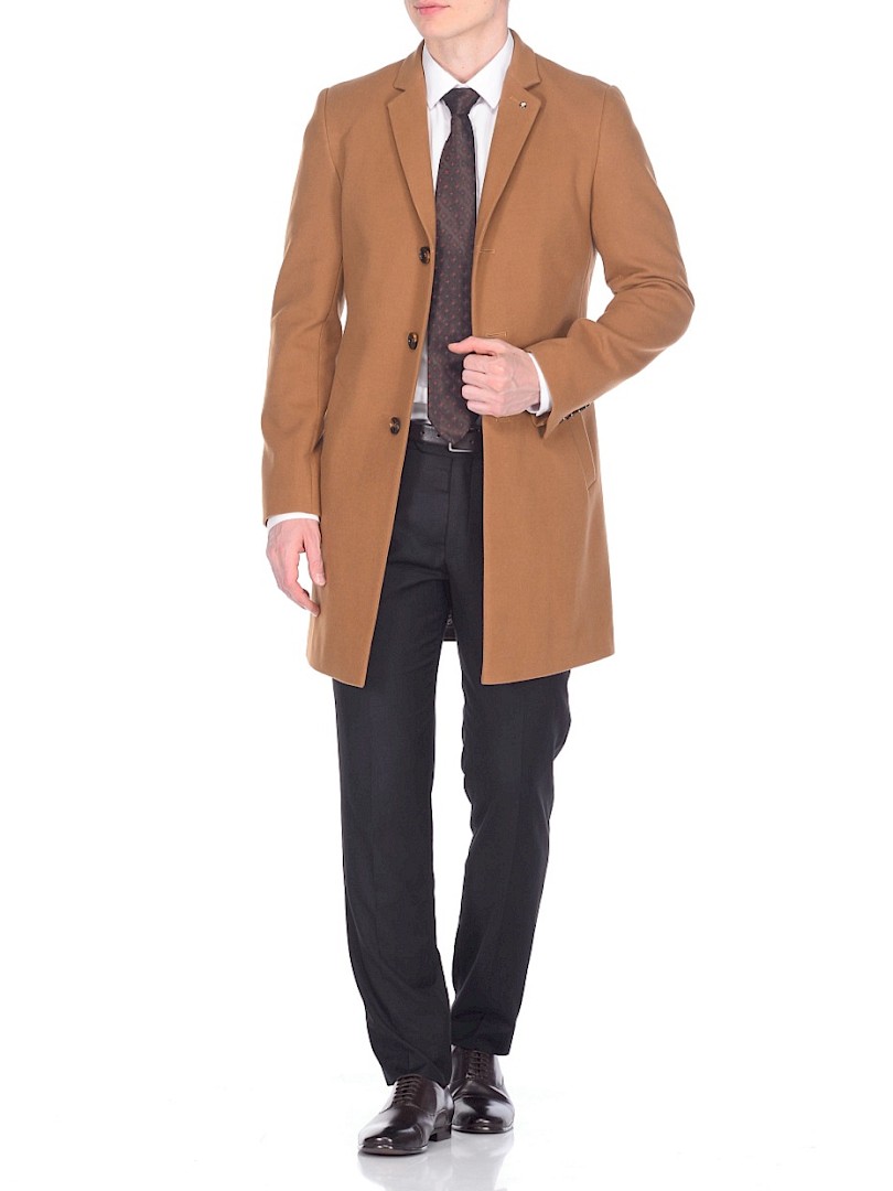 

Пальто мужское Berkytt 106 К840.2 бежевое 96/176, Бежевый, 106 К840.2