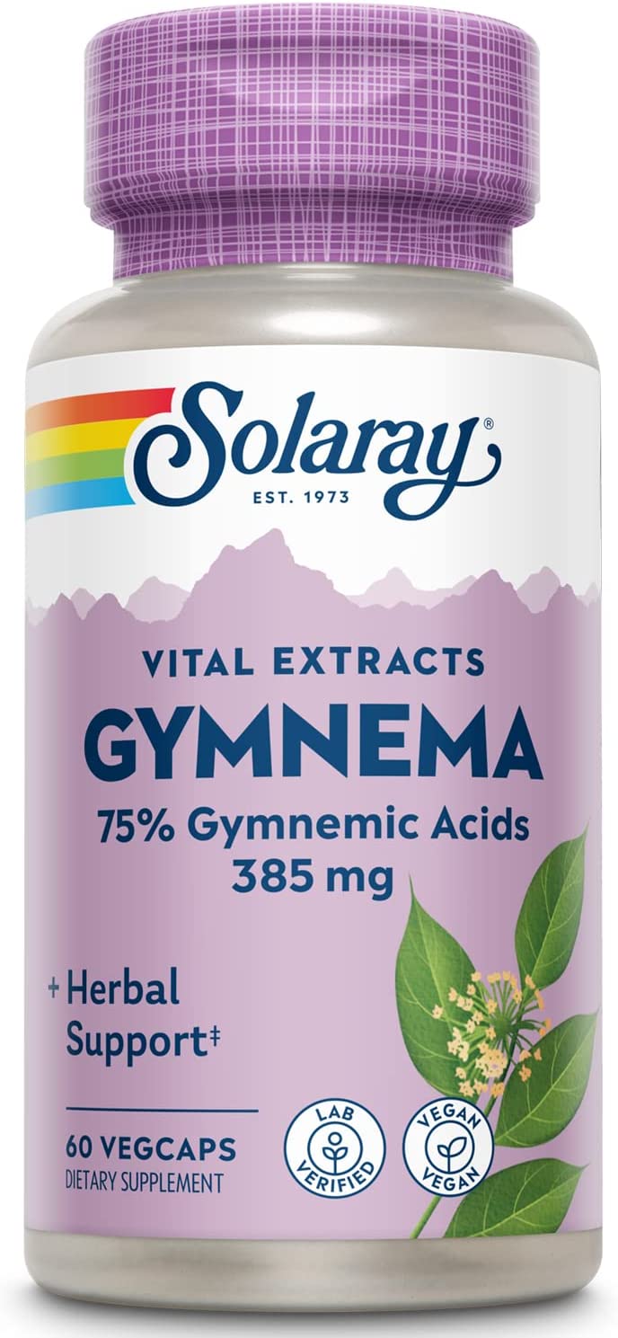 

Solaray Gymnema Leaf Extract 385 мг 60 вег капсул