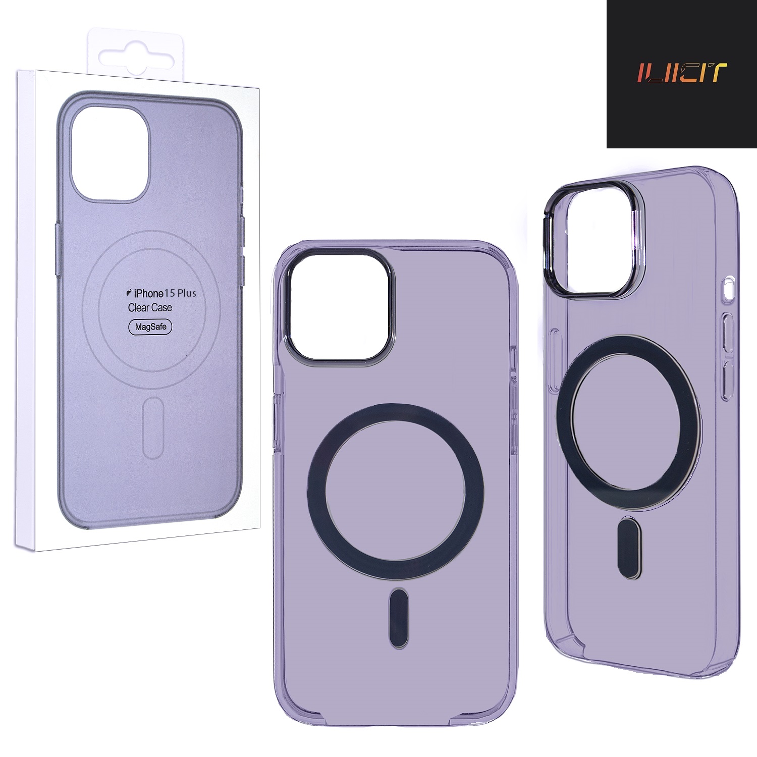

Чехол iPhone 15 Plus Clear Case Purple (MagSafe + анимация NFC Clear) (IS798472), Прозрачный;фиолетовый, Чехол iPhone 15 Plus Clear Case Purple (MagSafe + анимация NFC Clear) (IS798472)