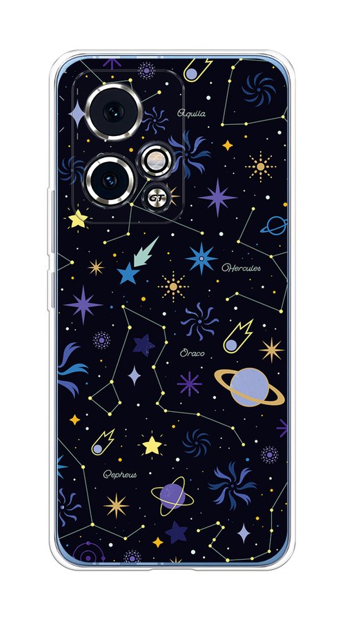 

Чехол на Honor 90 GT "Цветной космос", Желтый, 6123450-1