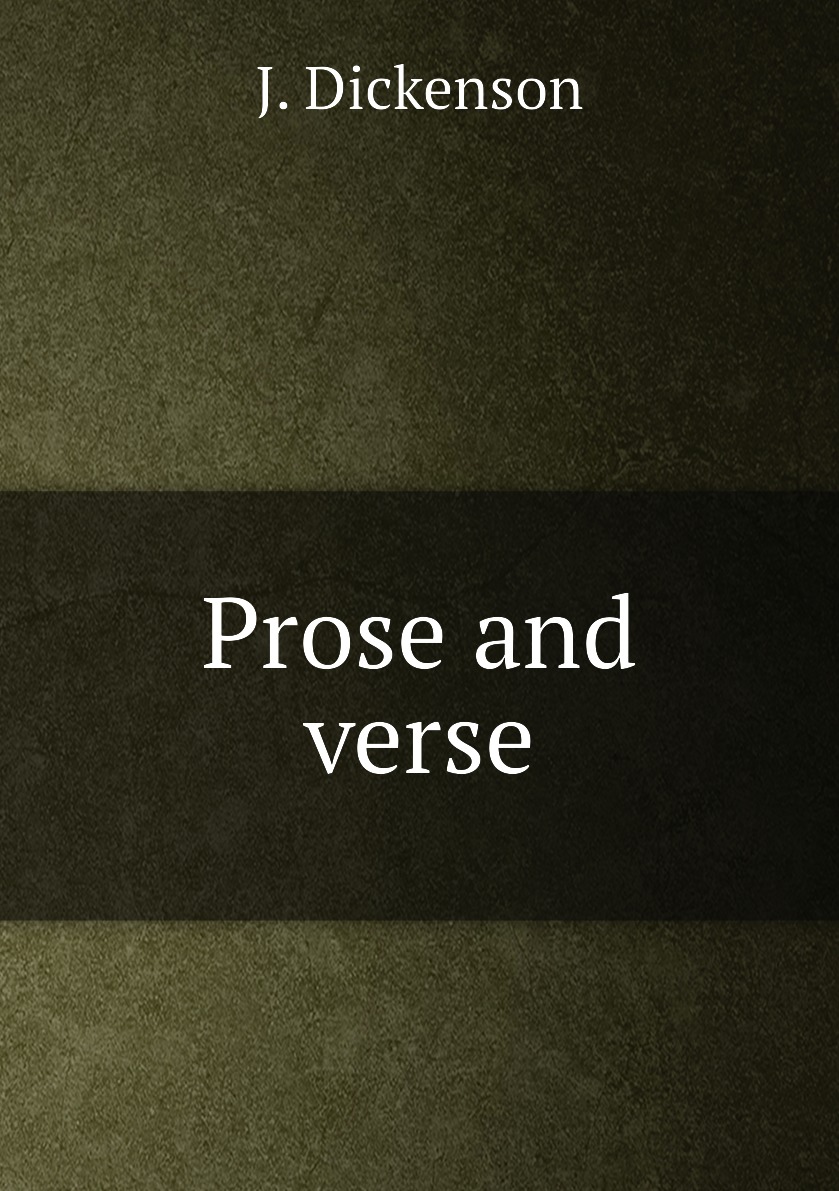 

Prose and verse