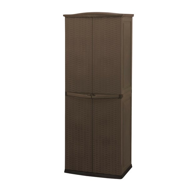 фото Шкаф keter rattan style tall utility shed 45х65х184 см