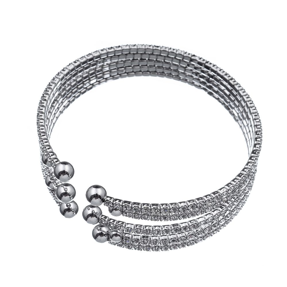 

Браслет из бижутерного сплава с swarovski р.17-20 Moon Paris MB-23.04-017, MB-23.04-017